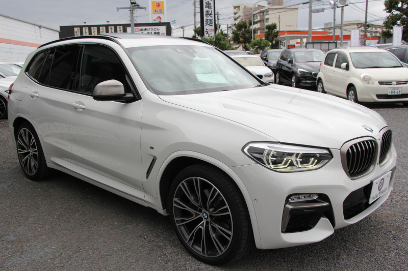 BMW X3 M40d ｾﾚｸﾄP 326馬力 3.0Lﾃﾞｨｰｾﾞﾙﾀｰﾎﾞﾊﾟﾉﾗﾏｻﾝﾙｰﾌ 全席ﾋｰﾀｰ黒革 ﾘｱｼｰﾄ可倒調整 ﾊｰﾏﾝｶｰﾄﾞﾝｻｳﾝﾄﾞindividual21AW 追従ACC HUD 液晶ﾒｰﾀｰ ｽﾃｱﾘﾝｸﾞｻﾎﾟｰﾄ ﾀｯﾁ画面HDDﾅﾋﾞ360度ｶﾒﾗ LEDﾍｯﾄﾞﾗｲﾄ ｵｰﾄﾊｲﾋﾞｰﾑ 専用ﾃﾞﾌ&ﾌﾞﾚｰｷ 2年保証