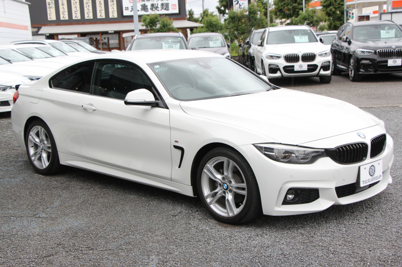BMW 4シリーズ 420i ｸｰﾍﾟMｽﾎﾟｰﾂ 最終ﾓﾃﾞﾙ 専用LEDｽﾓｰｸﾃｰﾙ&ｴｱﾛﾘｱﾃﾞｨﾌｭｰｻﾞｰ NEWﾙｰﾑﾐﾗｰ 追従ACC ﾚｰﾝﾁｪﾝｼﾞ警告 LEDﾍｯﾄﾞﾗｲﾄ&ﾃｰﾙ ﾋｰﾀｰ黒革 ﾀｯﾁ画面HDDﾅﾋﾞTV 液晶ﾒｰﾀｰ 衝突軽減ﾌﾞﾚｰｷ 車線逸脱警告 歩行者警告 Bｶﾒﾗ Bluetooth接続 2年保証