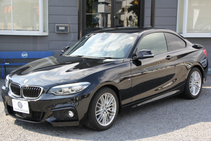 BMW 2シリーズ 220i ｸｰﾍﾟMｽﾎﾟｰﾂ 後期ﾓﾃﾞﾙ 追従ACC LEDﾍｯﾄﾞﾗｲﾄ&ﾃｰﾙ 追従ACC ﾀｯﾁ画面HDDﾅﾋﾞPｱｼｽﾄ ｵｰﾄｴｱｺﾝ 衝突軽減ﾌﾞﾚｰｷ 車線逸脱警告 歩行者警告 専用ｴｱﾛ Bluetooth接続 ｽﾏｰﾄｷｰ 直噴ﾀｰﾎﾞ8速AT 2年保証