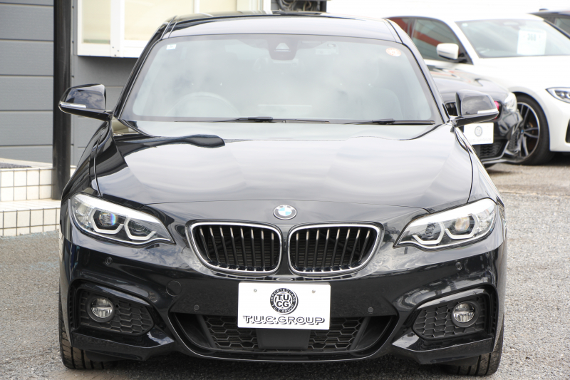 BMW 2シリーズ 220i ｸｰﾍﾟMｽﾎﾟｰﾂ 後期ﾓﾃﾞﾙ 追従ACC LEDﾍｯﾄﾞﾗｲﾄ&ﾃｰﾙ M235i&M240i用18AW  ﾀｯﾁ画面HDDﾅﾋﾞPｱｼｽﾄ ｵｰﾄｴｱｺﾝ 衝突軽減ﾌﾞﾚｰｷ 車線逸脱警告 歩行者警告 専用ｴｱﾛ Bluetooth接続 直噴ﾀｰﾎﾞ8速AT 2年保証