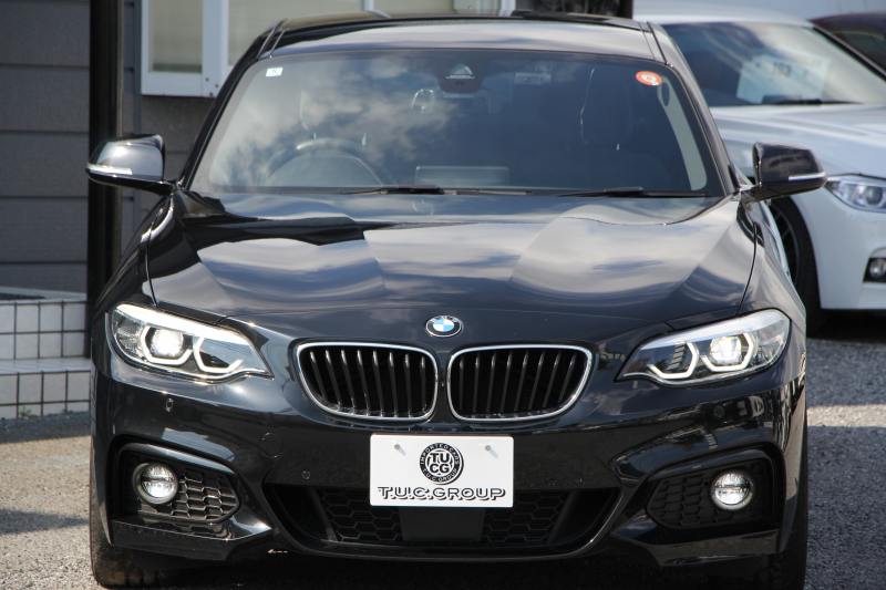 BMW 2シリーズ 220i ｸｰﾍﾟMｽﾎﾟｰﾂ 後期ﾓﾃﾞﾙ 追従ACC LEDﾍｯﾄﾞﾗｲﾄ&ﾃｰﾙ 追従ACC ﾀｯﾁ画面HDDﾅﾋﾞPｱｼｽﾄ ｵｰﾄｴｱｺﾝ 衝突軽減ﾌﾞﾚｰｷ 車線逸脱警告 歩行者警告 専用ｴｱﾛ Bluetooth接続 ｽﾏｰﾄｷｰ 直噴ﾀｰﾎﾞ8速AT 2年保証