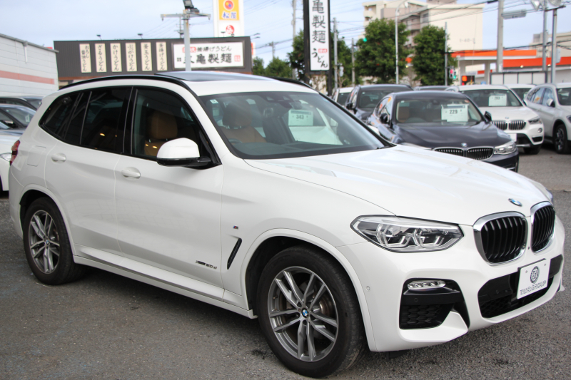 BMW X3 Xdrive20d Mｽﾎﾟｰﾂ  ﾊｲﾗｲﾝ ｾﾚｸﾄP ﾊﾟﾉﾗﾏｻﾝﾙｰﾌ ﾊｰﾏﾝｶｰﾄﾞﾝ 全席ﾋｰﾀｰ付ｺﾆｬｯｸ革 HUD LEDﾍｯﾄﾞﾗｲﾄ ﾀｯﾁﾊﾟﾈﾙ対応HDDﾅﾋﾞTV 液晶ﾒｰﾀｰ 360度ｶﾒﾗ ｽﾃｱﾘﾝｸﾞｻﾎﾟｰﾄ 追従ACC 衝突軽減ﾌﾞﾚｰｷ 電動ﾄﾗﾝｸ 2年保証
