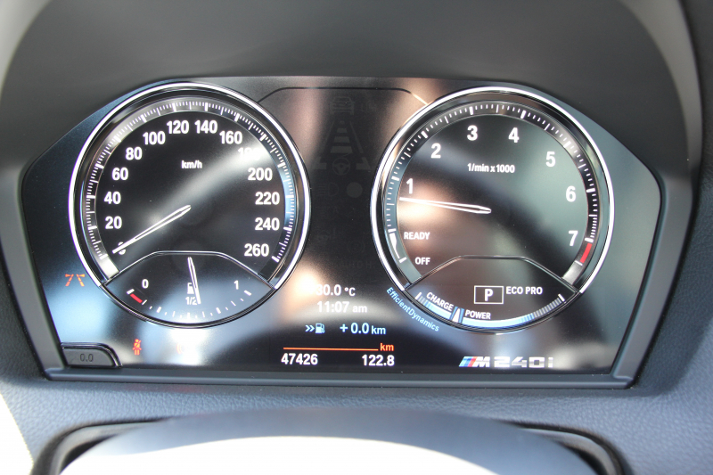 BMW 2シリーズ M240i ｸｰﾍﾟ後期 B58新ｴﾝｼﾞﾝ 直6ﾀｰﾎﾞ340馬力 追従ACC LEDﾍｯﾄﾞﾗｲﾄ LEDﾃｰﾙ ｼｰﾄﾋｰﾀｰ ｼﾞｪｯﾄﾌﾞﾗｯｸ19AW ｱﾀﾞﾌﾟﾃｨﾌﾞMｻｽ 専用ﾌﾞﾚｰｷ ﾀｯﾁ画面HDDﾅﾋﾞPｱｼｽﾄ ﾊﾟﾄﾞﾙｼﾌﾄ 8速AT 衝突軽減ﾌﾞﾚｰｷ 車線逸脱&歩行者警告 2年保証