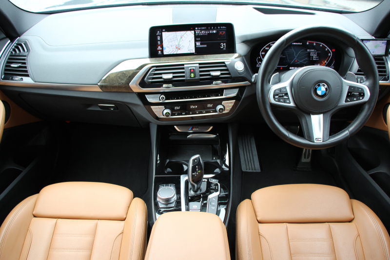 BMW X3 M40d ｾﾚｸﾄP 中期 新型式3CA-UZ7230 新ｴﾝｼﾞﾝ ﾏｲﾙﾄﾞHV ﾊﾟﾉﾗﾏｻﾝR 全席ﾋｰﾀｰ茶革 ﾊｰﾏﾝｶｰﾄﾞﾝ ﾘｱｼｰﾄ可倒調整 ｱﾀﾞﾌﾟﾃｨﾌﾞMｻｽ ｱﾝﾋﾞｴﾝﾄﾗｲﾄ BMWﾗｲﾌﾞｺｯｸﾋﾟｯﾄﾞﾀｯﾁ画面HDDﾅﾋﾞｱｯﾌﾟﾙｶｰﾌﾟﾚｲ 360度ｶﾒﾗ 電動ﾄﾗﾝｸ 2年保証