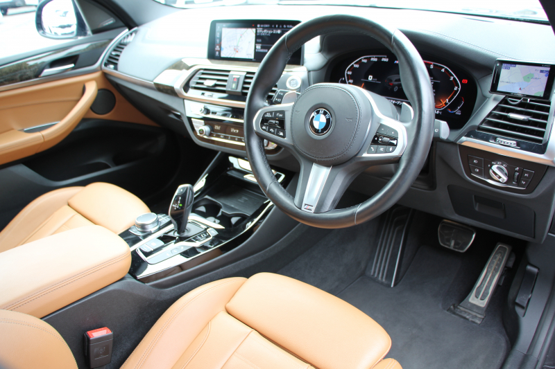 BMW X3 M40d ｾﾚｸﾄP 中期 新型式3CA-UZ7230 新ｴﾝｼﾞﾝ ﾏｲﾙﾄﾞHV ﾊﾟﾉﾗﾏｻﾝR 全席ﾋｰﾀｰ茶革 ﾊｰﾏﾝｶｰﾄﾞﾝ ﾘｱｼｰﾄ可倒調整 ｱﾀﾞﾌﾟﾃｨﾌﾞMｻｽ ｱﾝﾋﾞｴﾝﾄﾗｲﾄ BMWﾗｲﾌﾞｺｯｸﾋﾟｯﾄﾞﾀｯﾁ画面HDDﾅﾋﾞｱｯﾌﾟﾙｶｰﾌﾟﾚｲ 360度ｶﾒﾗ 電動ﾄﾗﾝｸ 2年保証