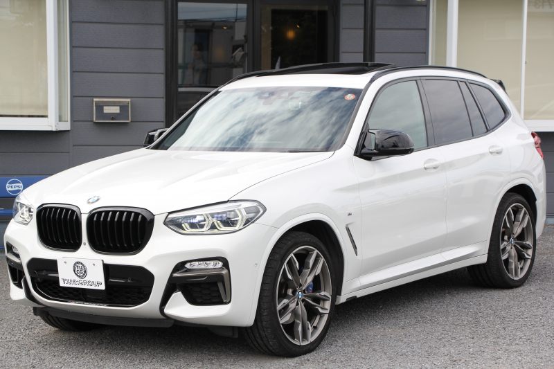 BMW X3 M40d 326馬力 3.0Lﾃﾞｨｰｾﾞﾙﾀｰﾎﾞﾊﾟﾉﾗﾏｻﾝﾙｰﾌ 全席ﾋｰﾀｰ黒革 ﾘｱｼｰﾄ可倒調整 ｱﾝﾋﾞｴﾝﾄﾗｲﾄ 21AW 追従ACC HUD 液晶ﾒｰﾀｰ ｽﾃｱﾘﾝｸﾞｻﾎﾟｰﾄ ﾀｯﾁ画面HDDﾅﾋﾞ360度ｶﾒﾗ LEDﾍｯﾄﾞﾗｲﾄ ｵｰﾄﾊｲﾋﾞｰﾑ 専用ﾃﾞﾌ&ﾌﾞﾚｰｷ 2年保証