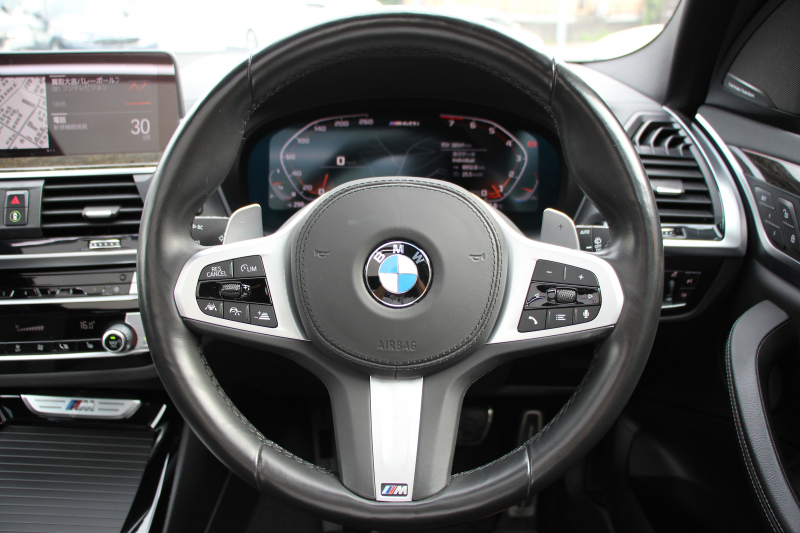 BMW X3 M40i ｾﾚｸﾄP 1ｵﾅ ﾊﾟﾉﾗﾏｻﾝﾙｰﾌ 全席ﾋｰﾀｰ黒革 ﾊｰﾏﾝｶｰﾄﾞﾝ 387馬力 直6ｶﾞｿﾘﾝﾀｰﾎﾞBMWﾗｲﾌﾞｺｯｸﾋﾟｯﾄﾞMｽﾎﾟｰﾂﾌﾞﾚｰｷ Mｽﾎﾟｰﾂ ﾃﾞﾌ ﾘｱｼｰﾄ可倒調整 360度ｶﾒﾗ ﾀｯﾁ画面HDDﾅﾋﾞTV ｱｯﾌﾟﾙｶｰﾌﾟﾚｲ LEDﾍｯﾄﾞﾗｲﾄ 電動ﾄﾗﾝｸ 2年保証