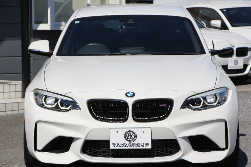 BMW Mシリーズ M2ｸｰﾍﾟMDCT 1ｵｰﾅ 後期ﾓﾃﾞﾙ 370馬力 直6ﾀｰﾎﾞﾋｰﾀｰ黒革 LEDﾍｯﾄﾞﾗｲﾄ LEDﾃｰﾙ ﾊｰﾏﾝｶｰﾄﾞﾝ ﾀｯﾁ画面HDDﾅﾋﾞBｶﾒﾗ 専用19AW 専用ﾌﾞﾚｰｷ 衝突軽減ﾌﾞﾚｰｷ 車線逸脱警告 歩行者警告 ﾌﾞﾚｰｷ付ｸﾙｺﾝ ｽﾏｰﾄｷｰ ﾊﾟﾄﾞﾙｼﾌﾄ 2年保証