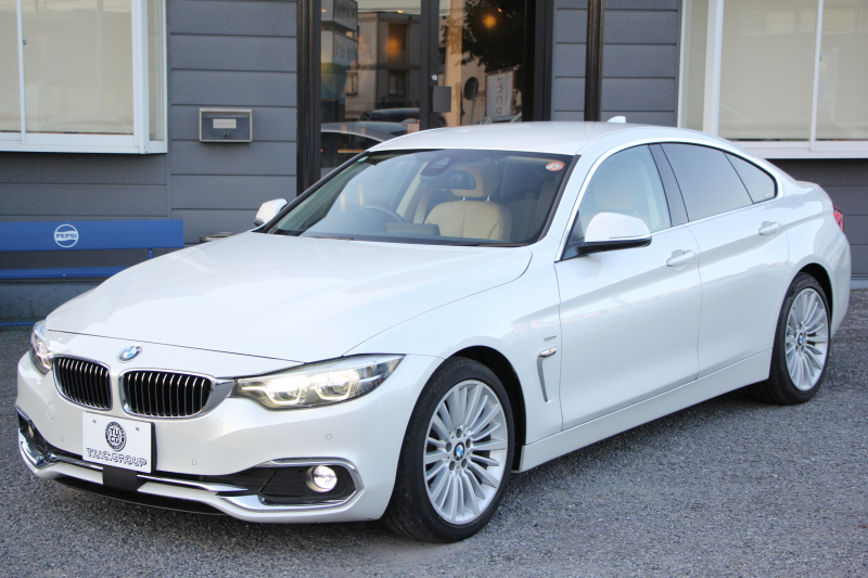 BMW 4シリーズ 420i ｸﾞﾗﾝｸｰﾍﾟﾗｸﾞｼﾞｭｱﾘｰ 後期 真珠色 ﾋｰﾀｰ付ﾍﾞｰｼﾞｭﾚｻﾞｰ 液晶ﾒｰﾀｰ LEDﾍｯﾄﾞﾗｲﾄ&ﾃｰﾙ 追従ACC ﾚｰﾝﾁｪﾝｼﾞ警告 HDDﾅﾋﾞ ﾌﾙｾｸﾞTV  ﾊﾞｯｸｶﾒﾗ 電動ﾄﾗﾝｸ ｽﾏｰﾄｷｰ 2年保証