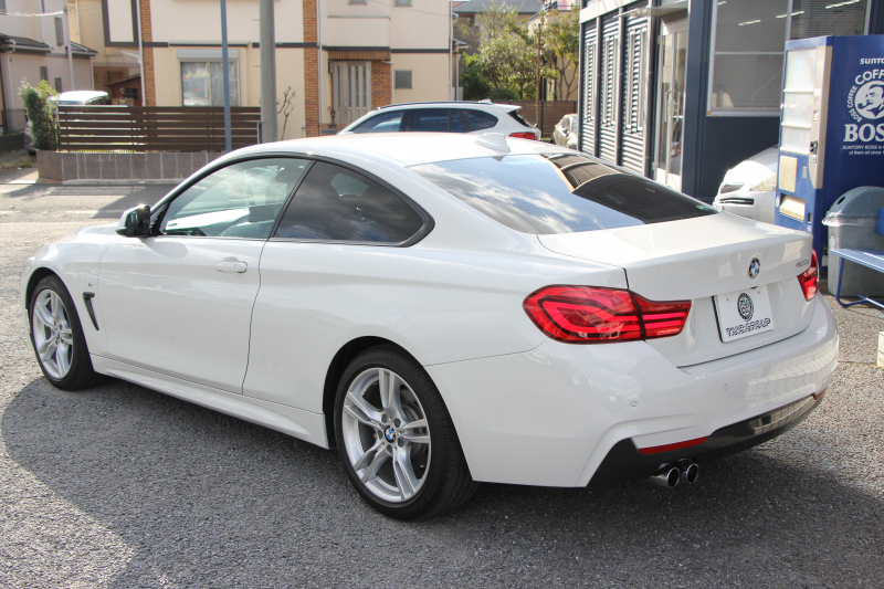 BMW 4シリーズ 420i ｸｰﾍﾟMｽﾎﾟｰﾂ 後期 1ｵｰﾅ LEDﾍｯﾄﾞﾗｲﾄ LEDﾃｰﾙ 追従ACC HDDﾅﾋﾞﾌﾙｾｸﾞTV 液晶ﾒｰﾀｰ 衝突軽減ﾌﾞﾚｰｷ 車線逸脱警告 歩行者警告 ﾚｰﾝﾁｪﾝｼﾞ警告 Bluetooth接続 専用ｴｱﾛ ﾊﾟﾄﾞﾙｼﾌﾄ 2年保証
