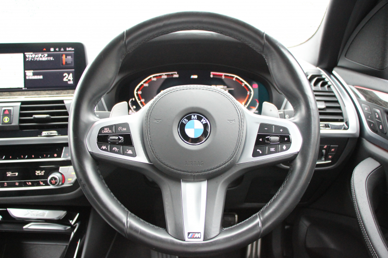 BMW X3 Xdrive20d Mｽﾎﾟｰﾂ ﾊｲﾗｲﾝ 中期 新型式3DA-UZ20 全席ﾋｰﾀｰ黒革 BMWﾗｲﾌﾞｺｯｸﾋﾟｯﾄﾞ変更後ﾀｯﾁ画面HDDﾅﾋﾞTV ｱｯﾌﾟﾙｶｰﾌﾟﾚｲ HUD 360度ｶﾒﾗ 追従ACC ﾘｱｼｰﾄ可倒調整 ｱﾝﾋﾞｴﾝﾄﾗｲﾄ 電動ﾄﾗﾝｸ 2年保証