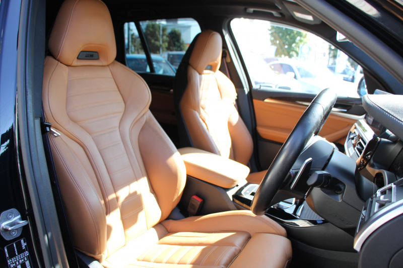 BMW X3 M40d ﾌｧｽﾄﾄﾗｯｸP 後期 ﾏｲﾙﾄﾞHV 全席ﾋｰﾀｰ茶革 Mｽﾎﾟｰﾂｼｰﾄ Msp赤ﾌﾞﾚｰｷ Mｼｬﾄﾞｰﾗｲﾝ Mｼｰﾄﾍﾞﾙﾄ ｱﾀﾞﾌﾟﾃｨﾌﾞMｻｽ Mｽﾎﾟｰﾂﾃﾞﾌ 50thｴﾝﾌﾞﾚﾑ HUD 追従ACC 渋滞ﾊﾝｽﾞｵﾌ 340馬力 直6ｶﾃﾞｨｰｾﾞﾙﾀｰﾎﾞｱｯﾌﾟﾙｶｰﾌﾟﾚｲ 2年保証