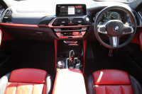 BMW X4 M40i 4WD 直6ﾀｰﾎﾞ360馬力 individual赤×黒ﾚｻﾞｰ 全席ﾋｰﾀｰ 可変ｻｽ 専用ﾃﾞﾌ&21AW LEDﾍｯﾄﾞﾗｲﾄ ｵｰﾄﾊｲﾋﾞｰﾑ 追従ACC ｽﾃｱﾘﾝｸﾞｻﾎﾟｰﾄ HUD 置くだけ充電 Pｱｼｽﾄﾌﾟﾗｽ 360度ｶﾒﾗ 2年保証