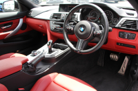 BMW 4シリーズ 435i ｸｰﾍﾟMｽﾎﾟｰﾂ ﾋｰﾀｰ赤革 直6ﾀｰﾎﾞ306馬力 N55B30Aｴﾝｼﾞﾝ REMUSﾏﾌﾗｰ ｵﾌﾟｼｮﾝ19AW 衝突軽減ﾌﾞﾚｰｷ 車線逸脱警告 歩行者警告 ﾌﾞﾚｰｷ付ｸﾙｺﾝ ﾌﾙｾｸﾞTV HDDﾅﾋﾞBluetooth接続 ｽﾏｰﾄｷｰ ﾊﾟﾄﾞﾙｼﾌﾄ 2年保証