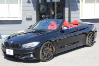 BMW 4シリーズ 435i ｶﾌﾞﾘｵﾚ Mｽﾎﾟｰﾂ 直6ﾀｰﾎﾞ306馬力 ﾋｰﾀｰ赤革 ﾊｲﾊﾟｰﾌｫｰｼﾞﾄﾞ20AW ﾋﾞﾙｼｭﾀｲﾝ車高調 Mﾊﾟﾌｫｰﾏﾝｽﾌﾞﾚｰｷ ｵﾚﾝｼﾞｷｬﾘﾊﾟｰ 追従ACC HUD LEDﾍｯﾄﾞﾗｲﾄ 衝突軽減ﾌﾞﾚｰｷ 車線逸脱警告 歩行者警告 HDDﾅﾋﾞTV 2年保証
