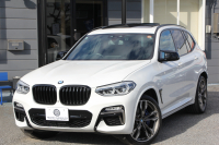 BMW X3 M40d ｾﾚｸﾄP 326馬力 3.0Lﾃﾞｨｰｾﾞﾙﾀｰﾎﾞﾊﾟﾉﾗﾏｻﾝﾙｰﾌ 全席ﾋｰﾀｰ黒革  ﾊｰﾏﾝｶｰﾄﾞﾝｻｳﾝﾄﾞHUD ﾘｱｼｰﾄ可倒調整 専用21AW Mｽﾎﾟｰﾂﾃﾞﾌ&ﾌﾞﾚｰｷ 追従ACC ｽﾃｱﾘﾝｸﾞｻﾎﾟｰﾄ ﾀｯﾁ画面HDDﾅﾋﾞTV 360度ｶﾒﾗ ｱﾝﾋﾞｴﾝﾄﾗｲﾄ 電動ﾄﾗﾝｸ 2年保証