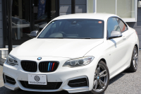 BMW 2シリーズ M235i ｸｰﾍﾟ直6ﾀｰﾎﾞ326馬力 ｱﾀﾞﾌﾟﾃｨﾌﾞMｻｽ 専用ﾌﾞﾚｰｷ Bｶﾒﾗ&ﾘｱ障害物ｿﾅｰ 衝突軽減ﾌﾞﾚｰｷ 車線逸脱警告 歩行者警告 ﾌﾞﾚｰｷ付ｸﾙｺﾝ HDDﾅﾋﾞBluetooth接続 18AW Eibachﾀﾞｳﾝｻｽ ﾊﾟﾄﾞﾙｼﾌﾄ ｽﾏｰﾄｷｰ 2年保証