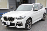 BMW X3 M40i ｾﾚｸﾄP 1ｵﾅ ﾊﾟﾉﾗﾏｻﾝﾙｰﾌ 全席ﾋｰﾀｰ黒革 ﾊｰﾏﾝｶｰﾄﾞﾝ 387馬力 直6ｶﾞｿﾘﾝﾀｰﾎﾞBMWﾗｲﾌﾞｺｯｸﾋﾟｯﾄﾞMｽﾎﾟｰﾂﾌﾞﾚｰｷ Mｽﾎﾟｰﾂ ﾃﾞﾌ ﾘｱｼｰﾄ可倒調整 360度ｶﾒﾗ ﾀｯﾁ画面HDDﾅﾋﾞTV ｱｯﾌﾟﾙｶｰﾌﾟﾚｲ LEDﾍｯﾄﾞﾗｲﾄ 電動ﾄﾗﾝｸ 2年保証